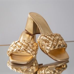 Marc Fisher Nahea Block Heel Slip on Sandal